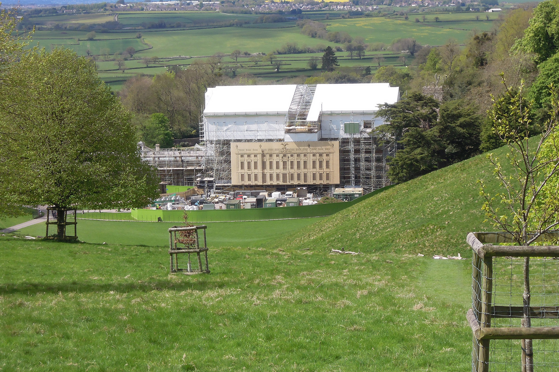 Dyrham Mansion roof repair, nr Bath